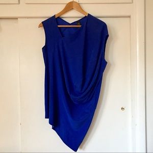 ZERO + MARIA CORNEJO/ silk asymmetrical top